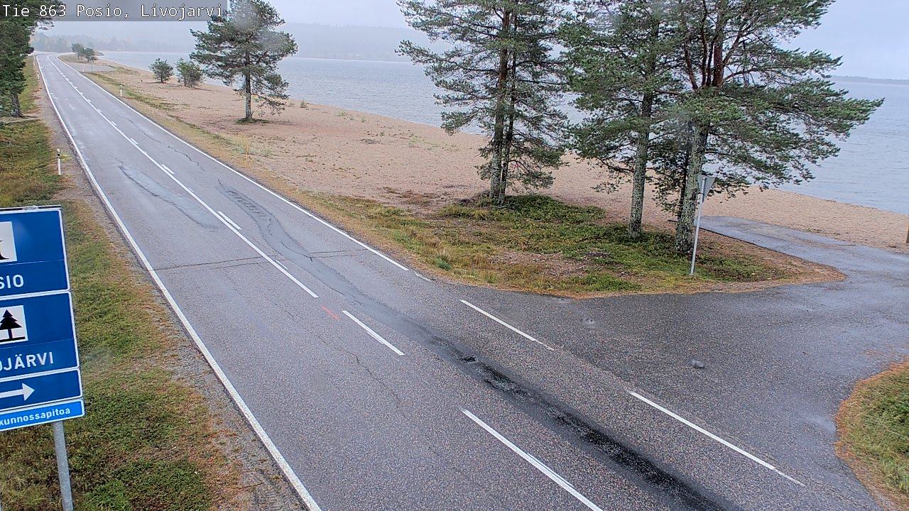 Weather Camera Image Road 863 Livojärvi, Posio, Lappi