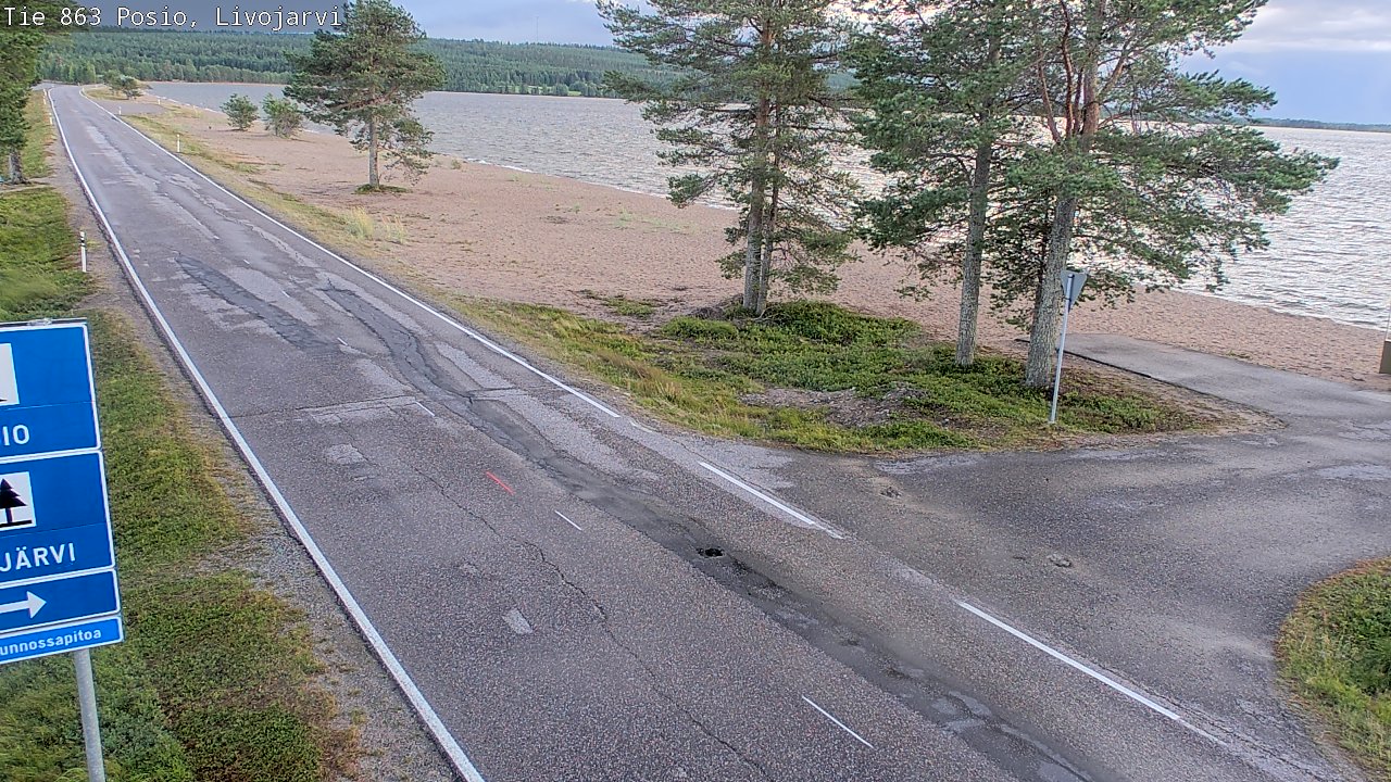 Kelikamerat Kuva Tie 863 Livojärvi, Posio, Lappi