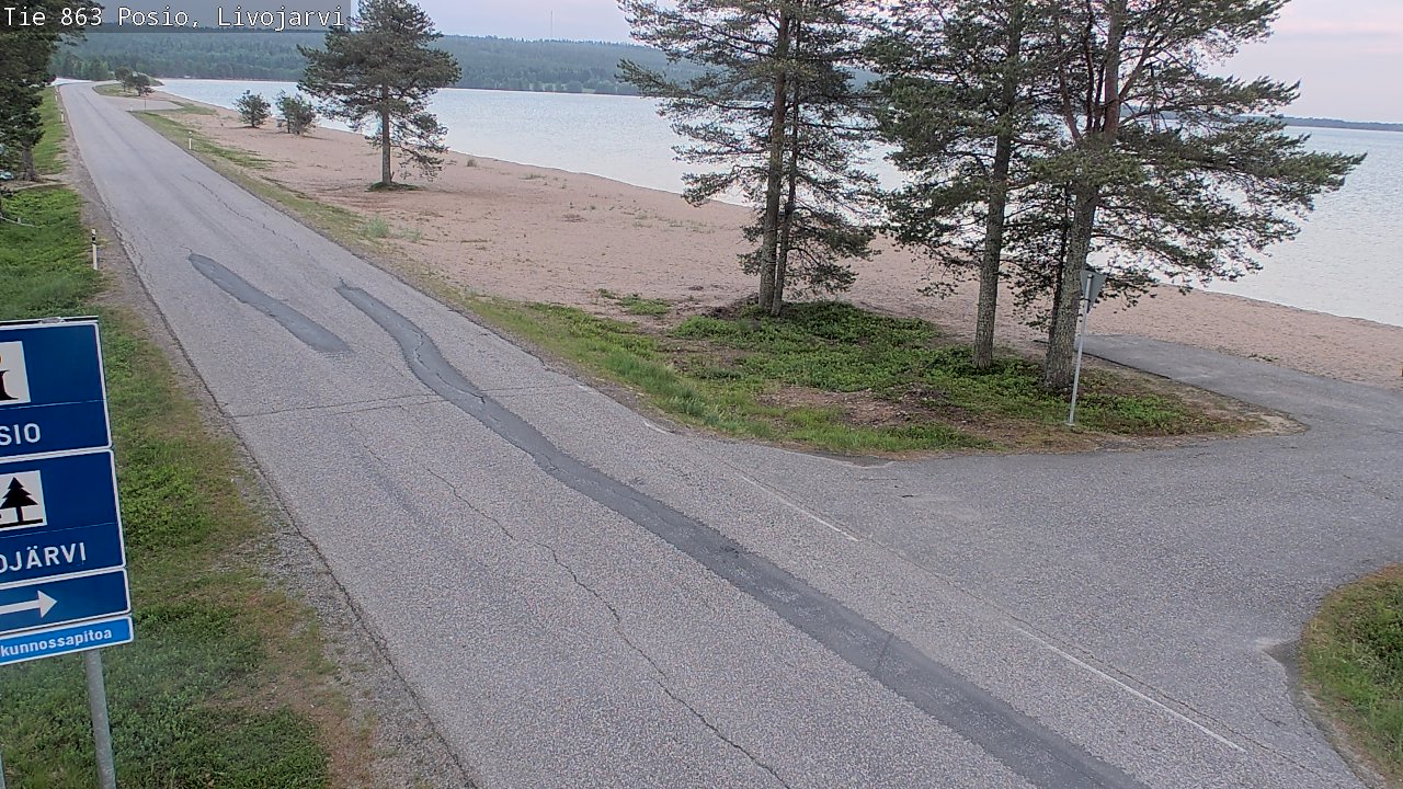 Kelikamerat Kuva Tie 863 Livojärvi, Posio, Lappi