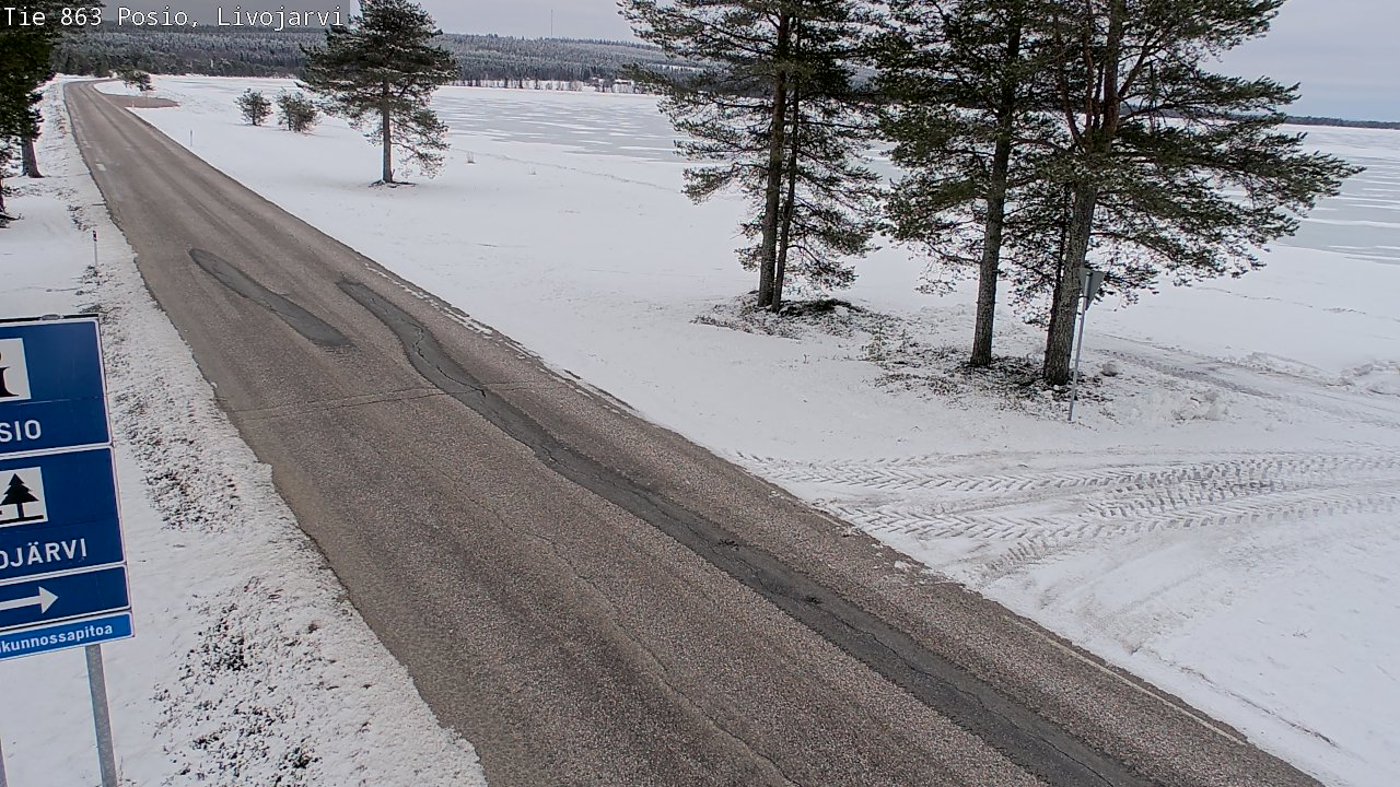 Kelikamerat Kuva Tie 863 Livojärvi, Posio, Lappi