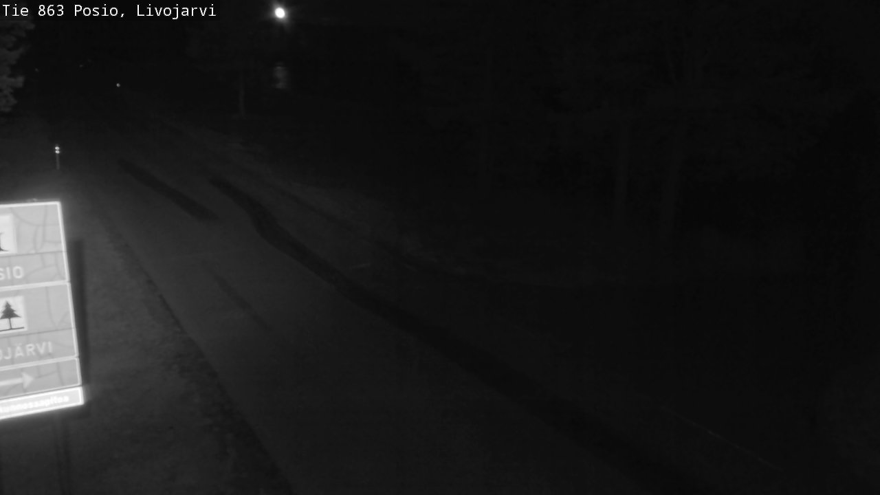 Weather Camera Image Väg 863 Livojärvi, Posio, Lappi