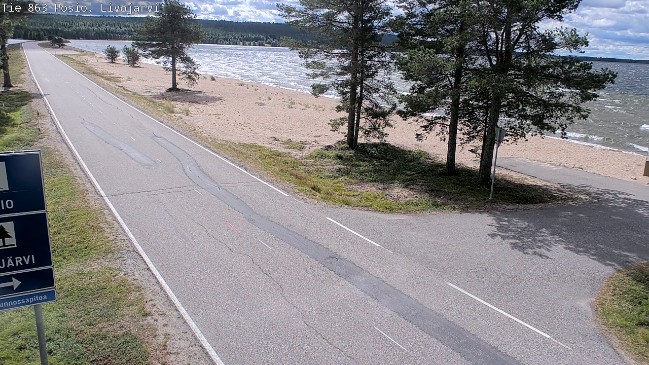 Kelikamerat Kuva Tie 863 Livojärvi, Posio, Lappi