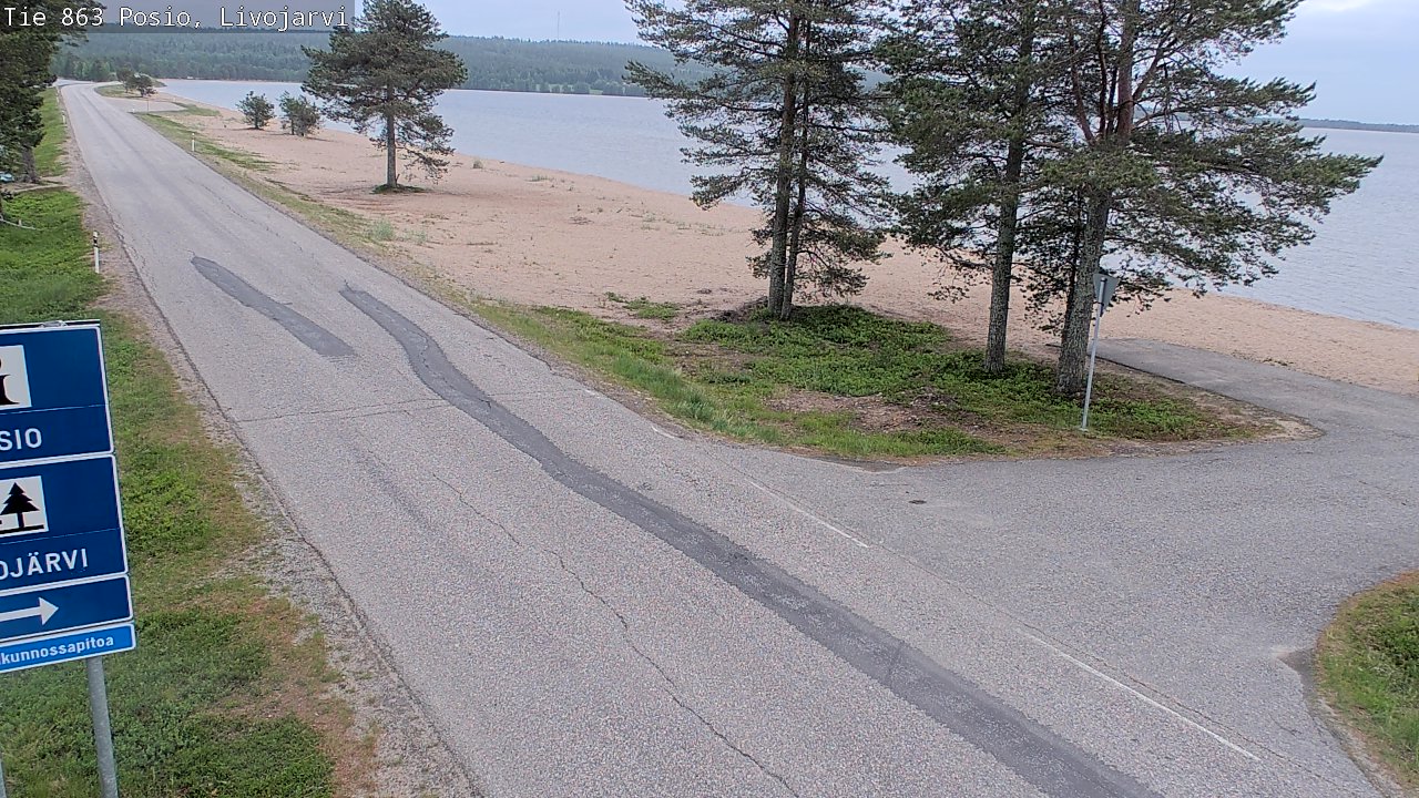 Kelikamerat Kuva Tie 863 Livojärvi, Posio, Lappi