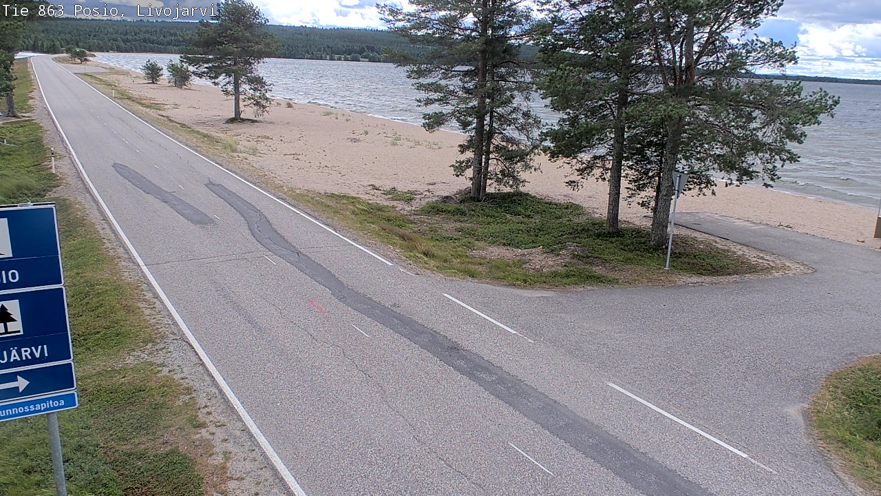 Kelikamerat Kuva Tie 863 Livojärvi, Posio, Lappi