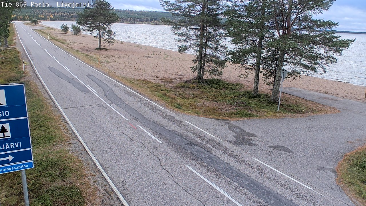 Kelikamerat Kuva Tie 863 Livojärvi, Posio, Lappi