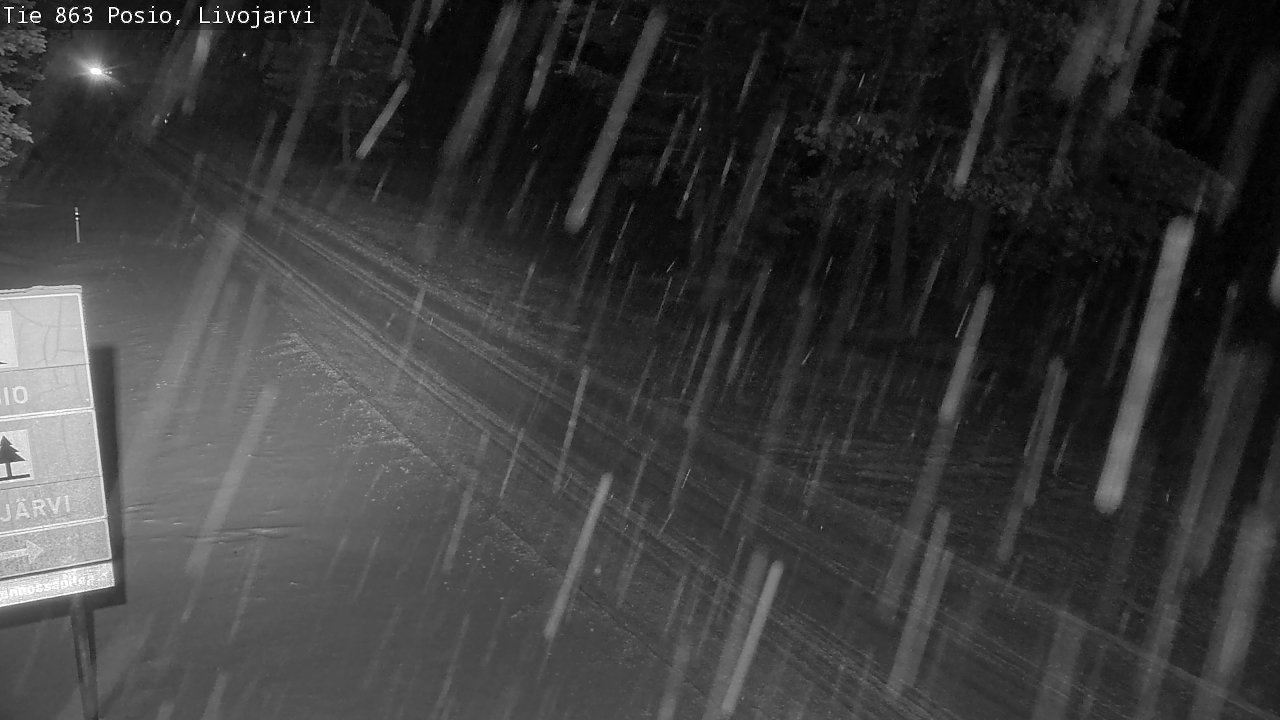 Weather Camera Image Road 863 Livojärvi, Posio, Lappi