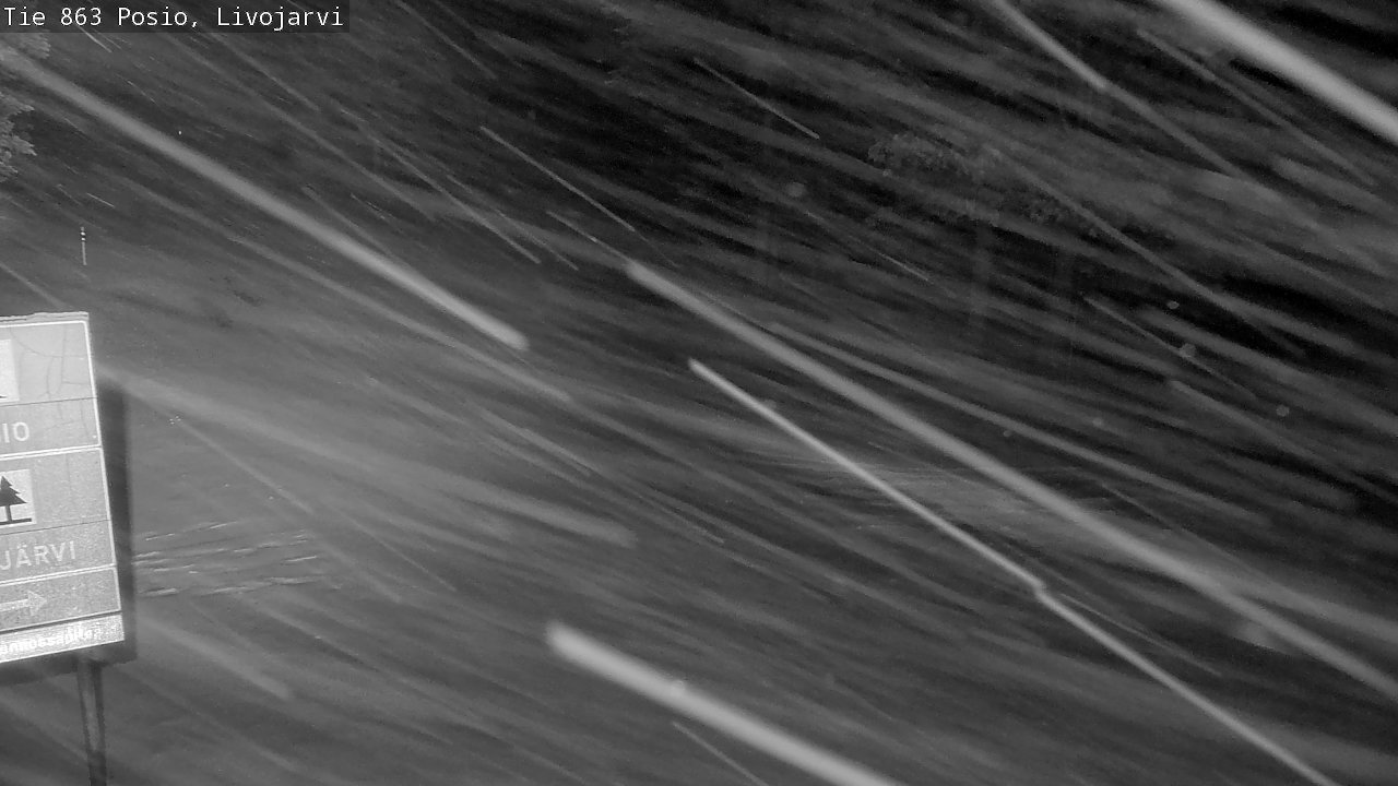 Weather Camera Image Road 863 Livojärvi, Posio, Lappi