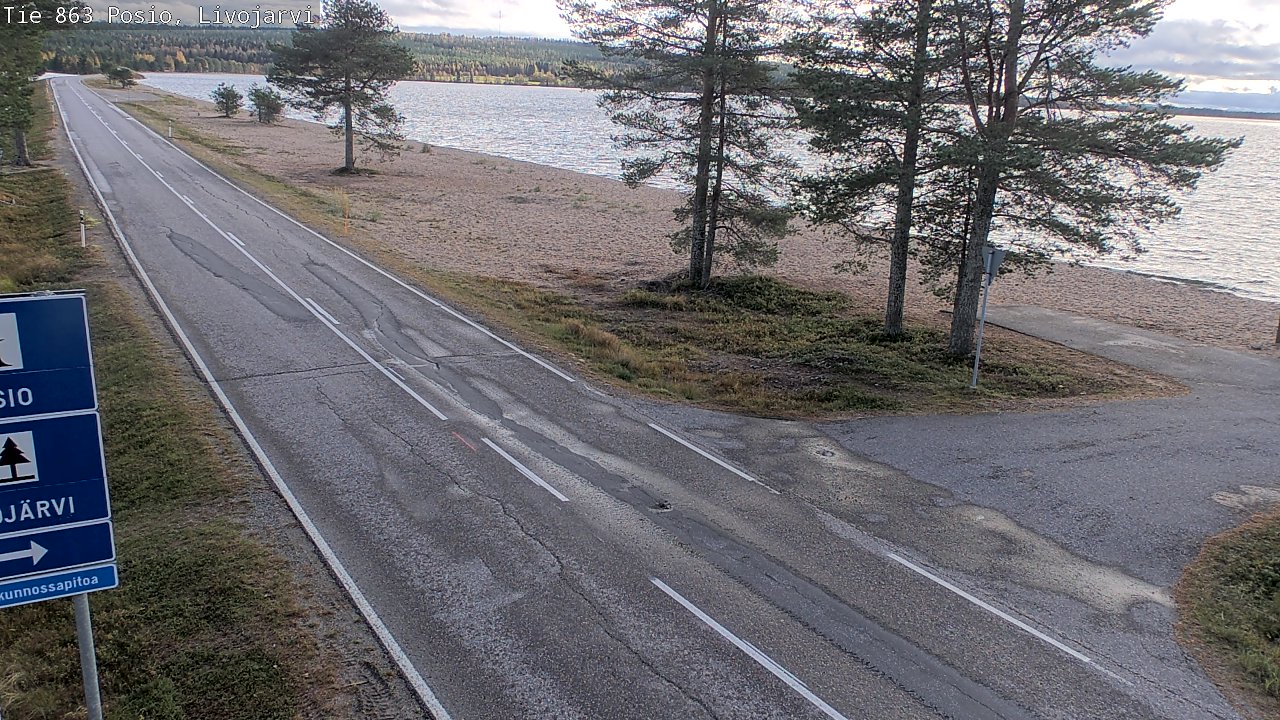 Kelikamerat Kuva Tie 863 Livojärvi, Posio, Lappi