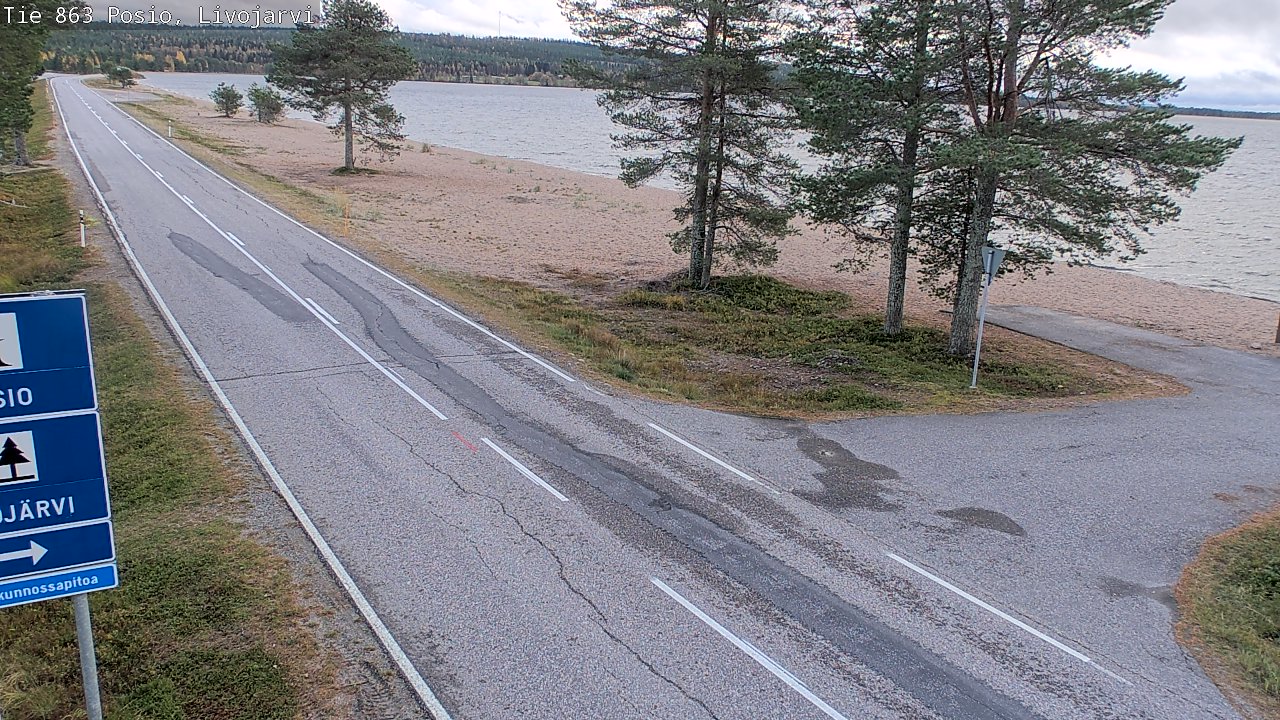 Kelikamerat Kuva Tie 863 Livojärvi, Posio, Lappi