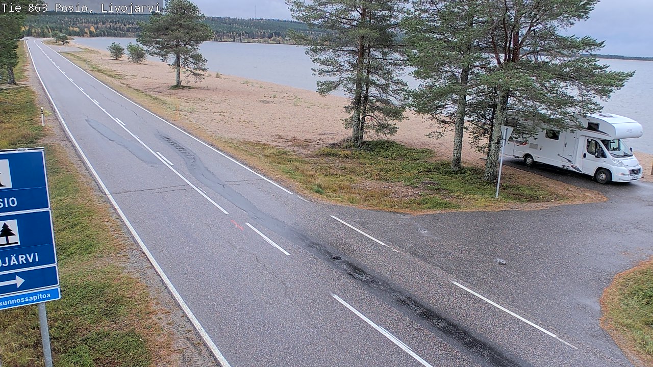 Weather Camera Image Road 863 Livojärvi, Posio, Lappi