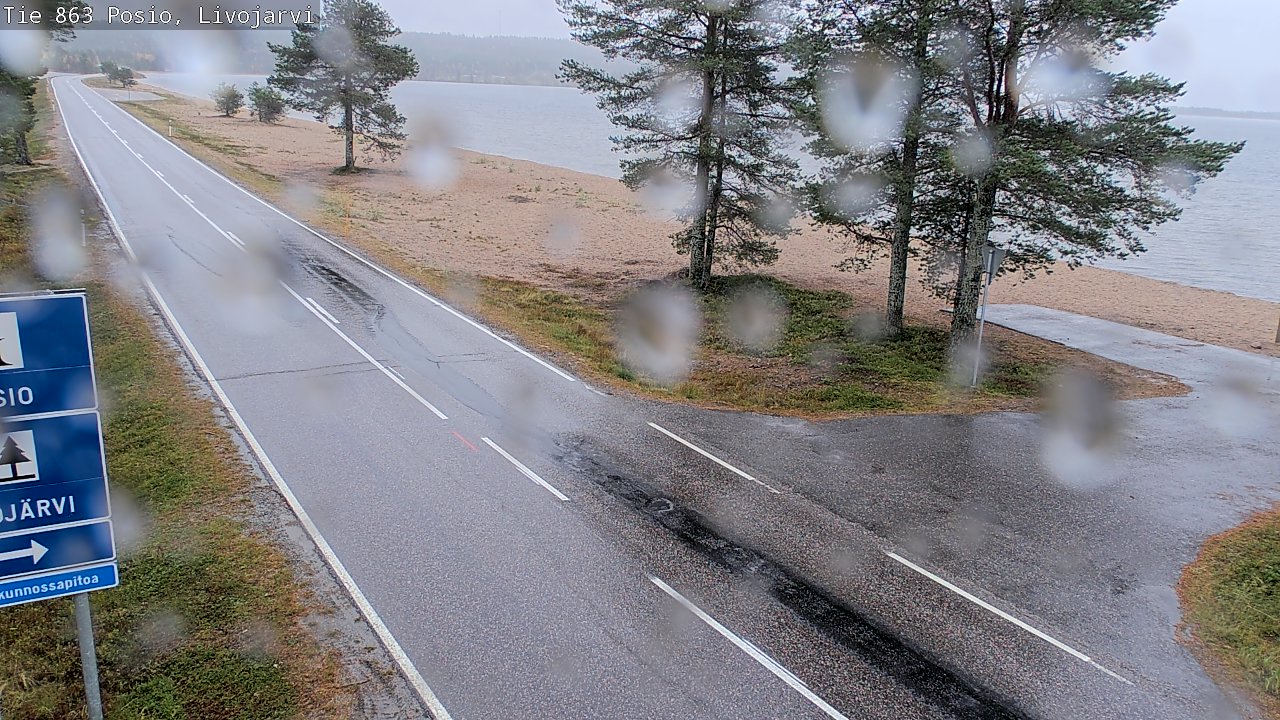 Weather Camera Image Road 863 Livojärvi, Posio, Lappi