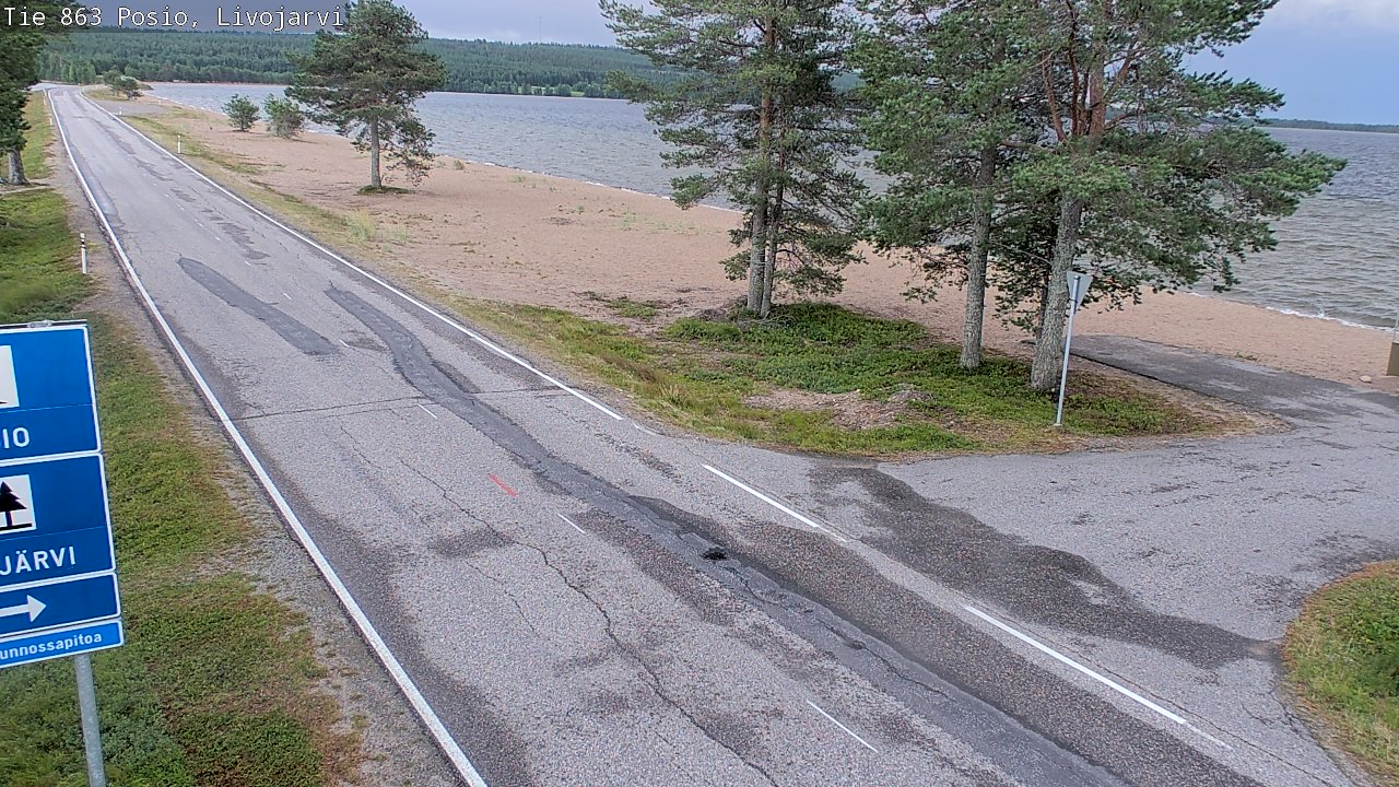 Kelikamerat Kuva Tie 863 Livojärvi, Posio, Lappi