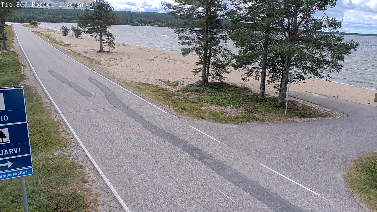 Kelikamerat Kuva Tie 863 Livojärvi, Posio, Lappi