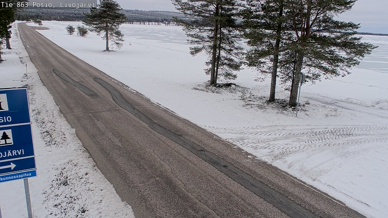 Kelikamerat Kuva Tie 863 Livojärvi, Posio, Lappi