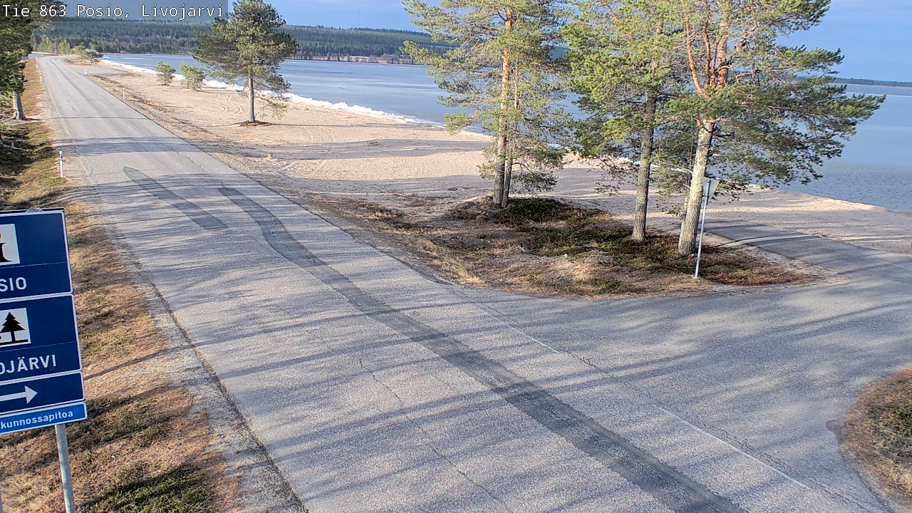 Kelikamerat Kuva Tie 863 Livojärvi, Posio, Lappi