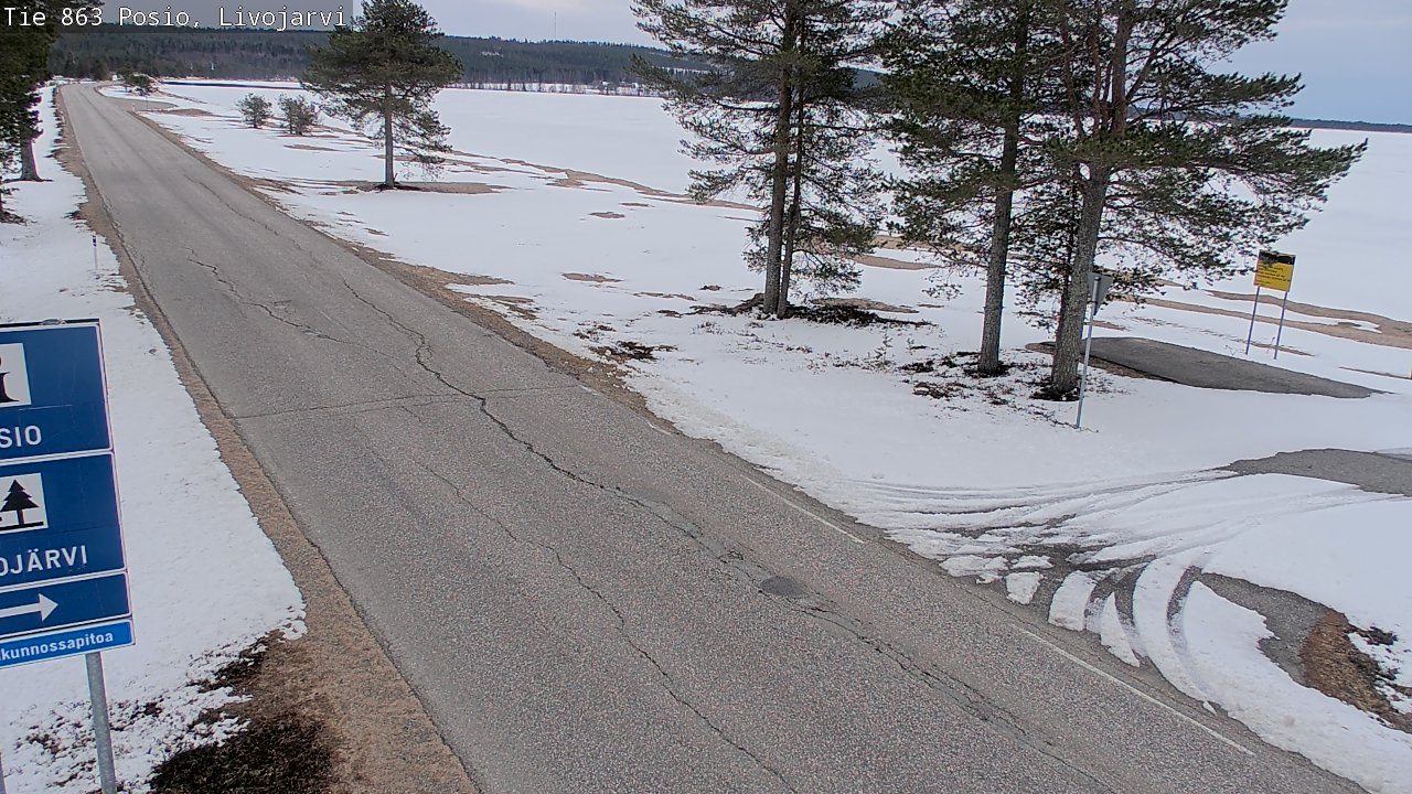 Kelikamerat Kuva Tie 863 Livojärvi, Posio, Lappi