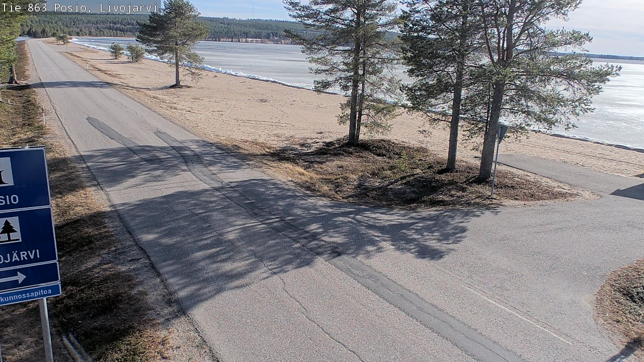 Weather Camera Image Väg 863 Livojärvi, Posio, Lappi