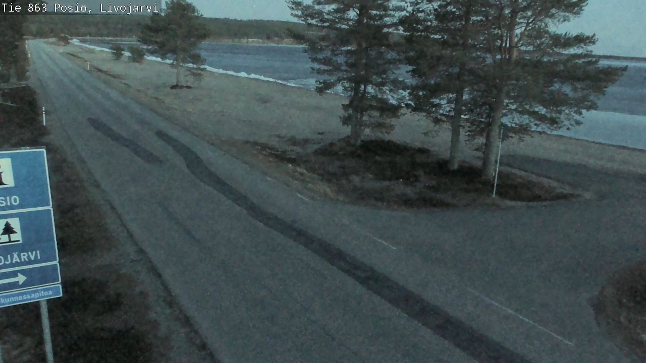 Weather Camera Image Road 863 Livojärvi, Posio, Lappi
