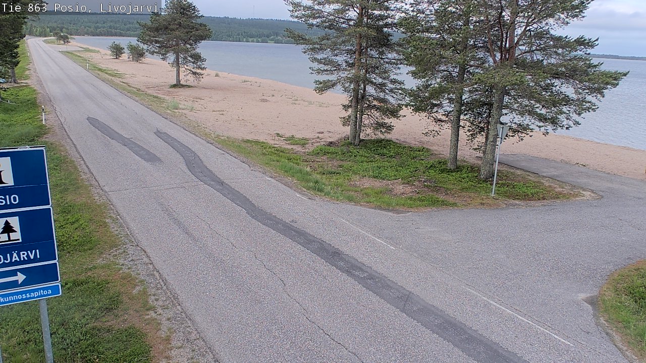 Kelikamerat Kuva Tie 863 Livojärvi, Posio, Lappi