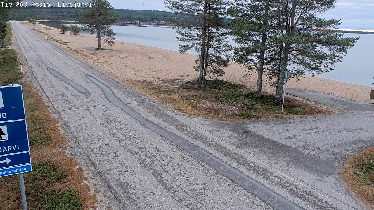 Kelikamerat Kuva Tie 863 Livojärvi, Posio, Lappi