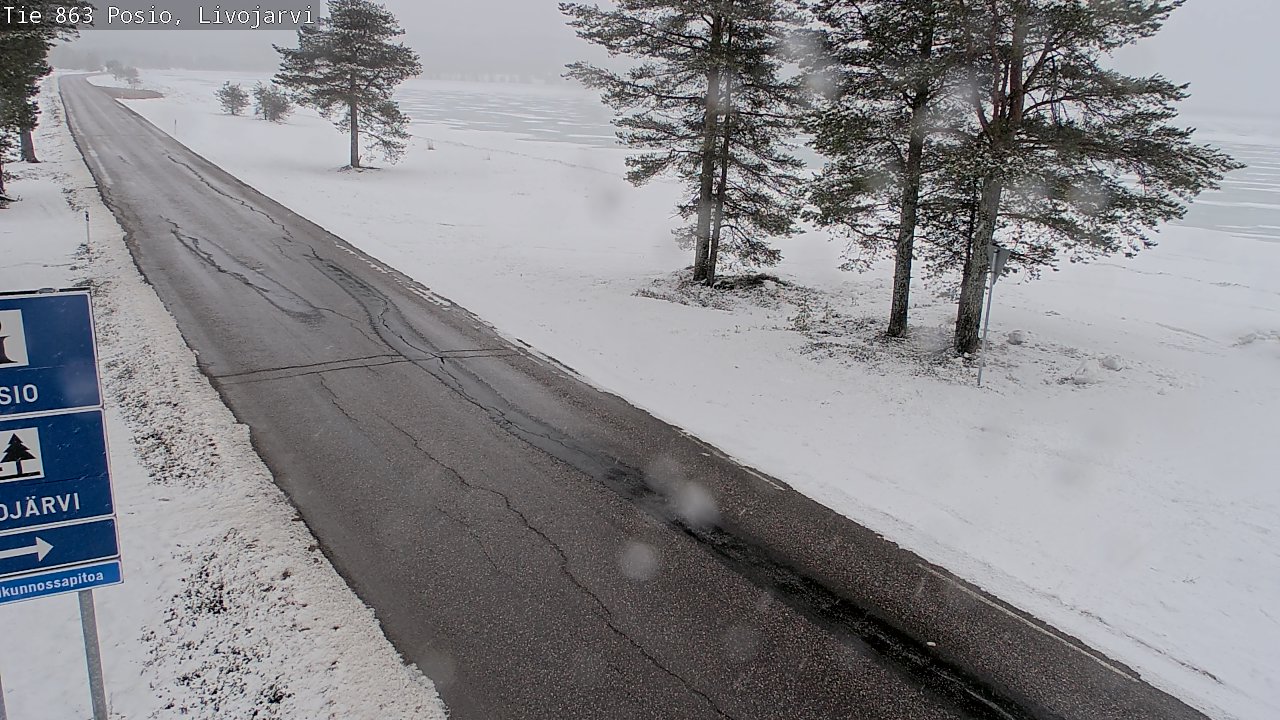 Kelikamerat Kuva Tie 863 Livojärvi, Posio, Lappi
