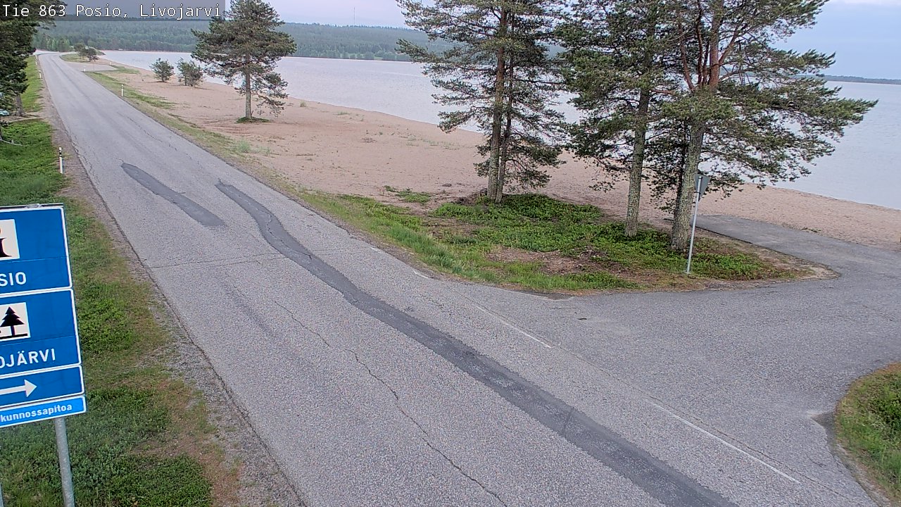 Kelikamerat Kuva Tie 863 Livojärvi, Posio, Lappi