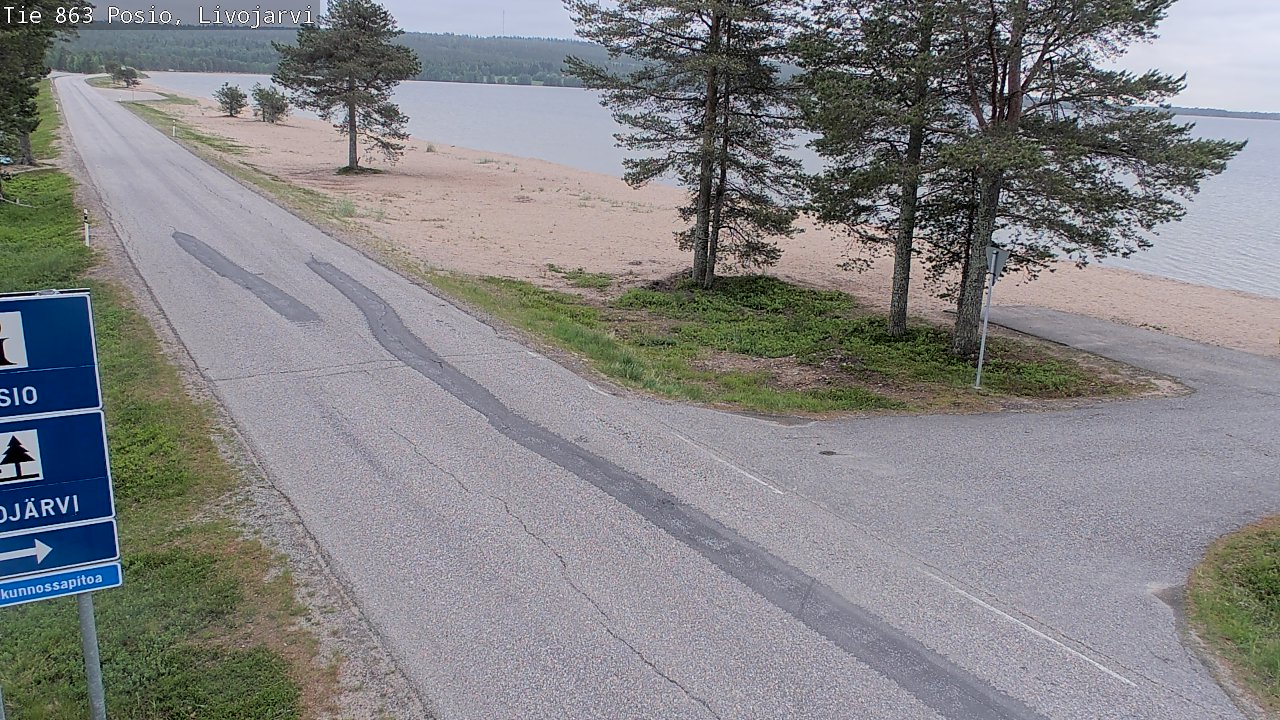 Kelikamerat Kuva Tie 863 Livojärvi, Posio, Lappi
