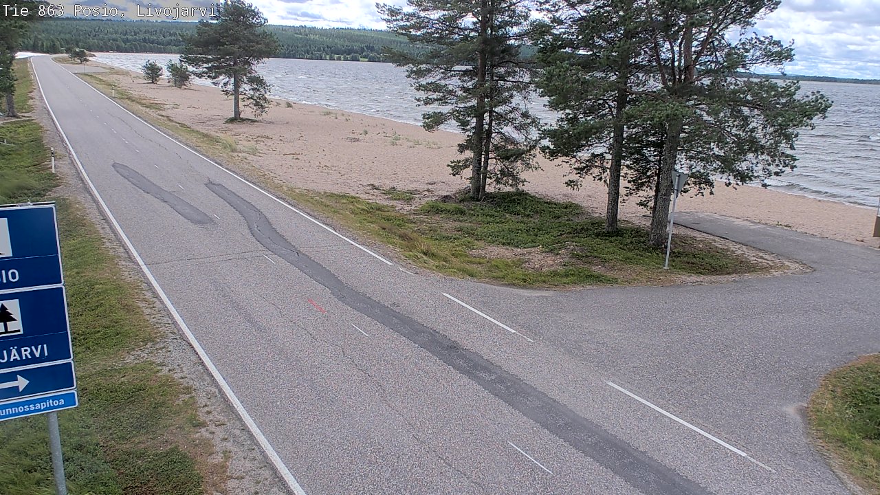 Kelikamerat Kuva Tie 863 Livojärvi, Posio, Lappi