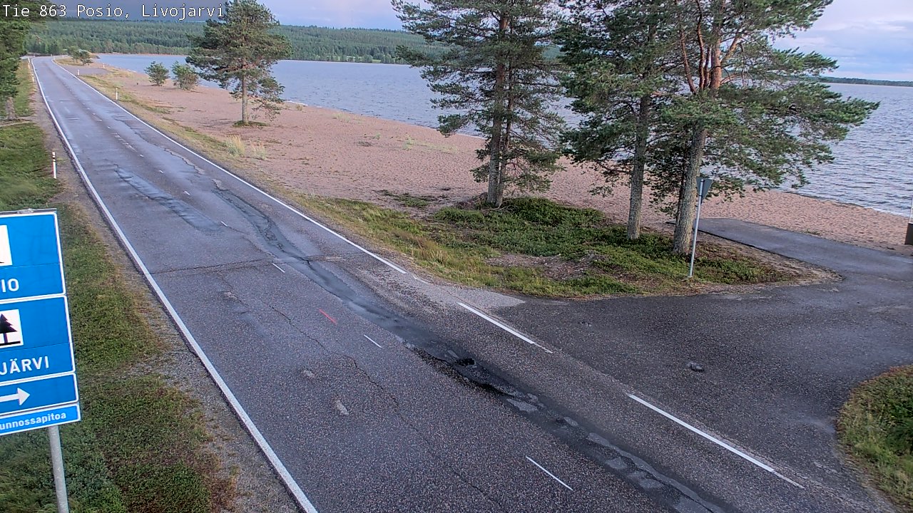 Kelikamerat Kuva Tie 863 Livojärvi, Posio, Lappi