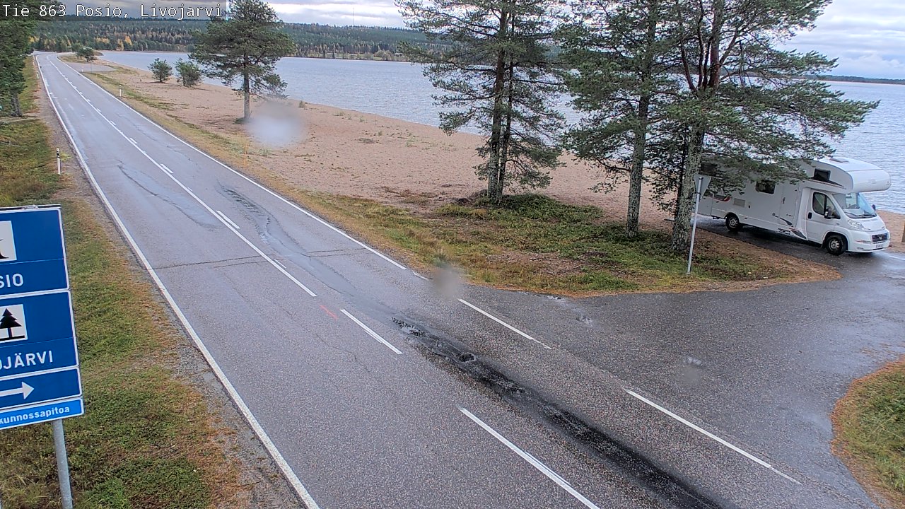 Weather Camera Image Road 863 Livojärvi, Posio, Lappi