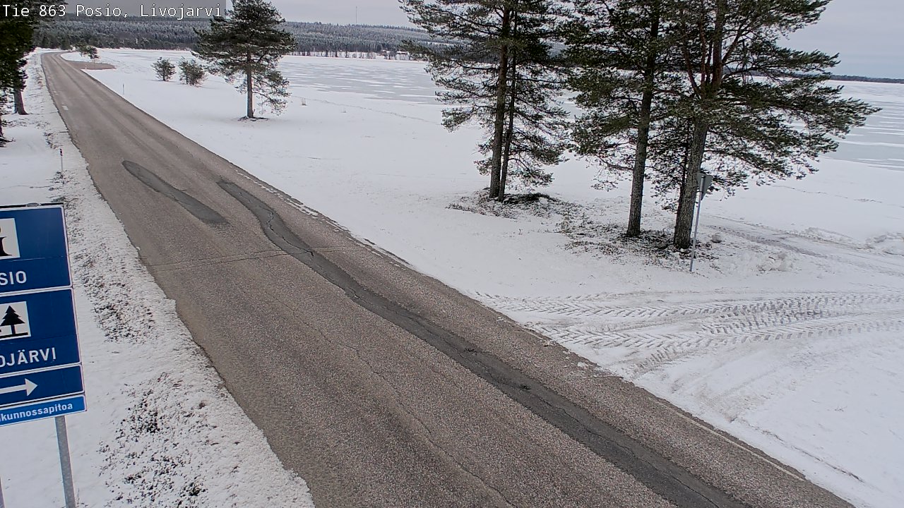 Kelikamerat Kuva Tie 863 Livojärvi, Posio, Lappi