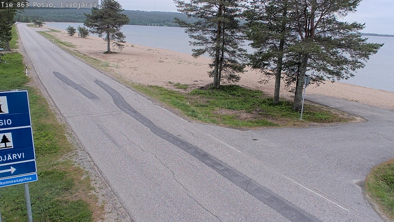 Kelikamerat Kuva Tie 863 Livojärvi, Posio, Lappi