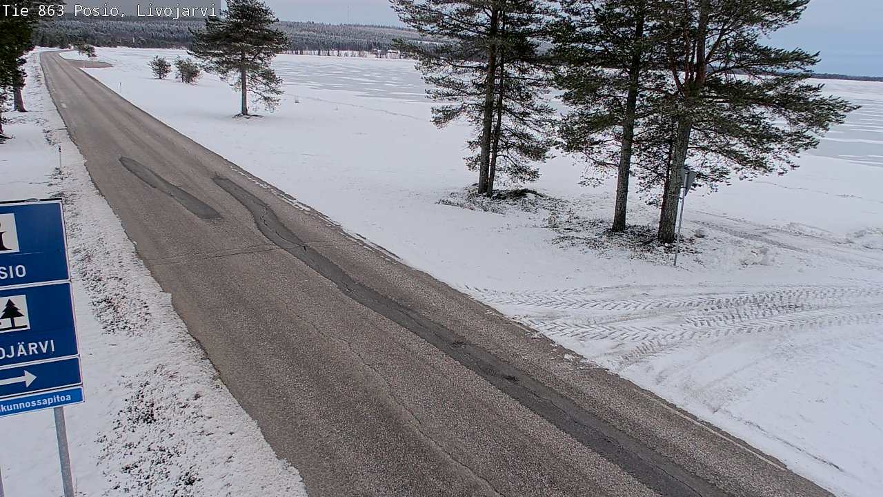 Kelikamerat Kuva Tie 863 Livojärvi, Posio, Lappi