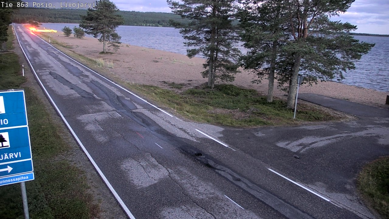 Kelikamerat Kuva Tie 863 Livojärvi, Posio, Lappi