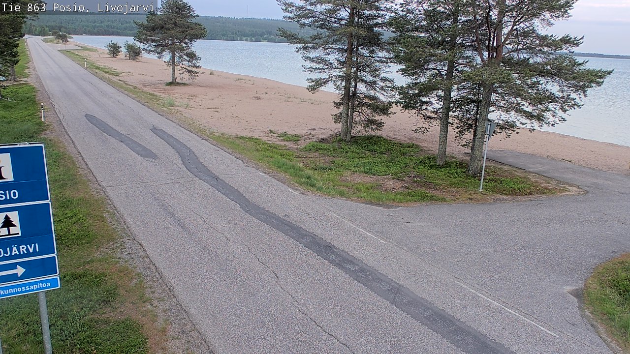 Kelikamerat Kuva Tie 863 Livojärvi, Posio, Lappi