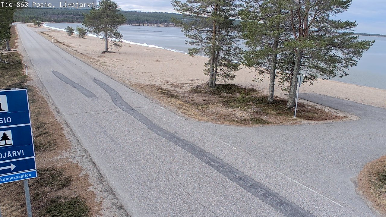 Kelikamerat Kuva Tie 863 Livojärvi, Posio, Lappi