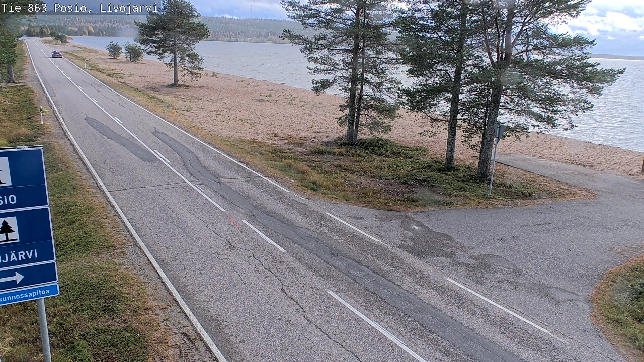 Kelikamerat Kuva Tie 863 Livojärvi, Posio, Lappi