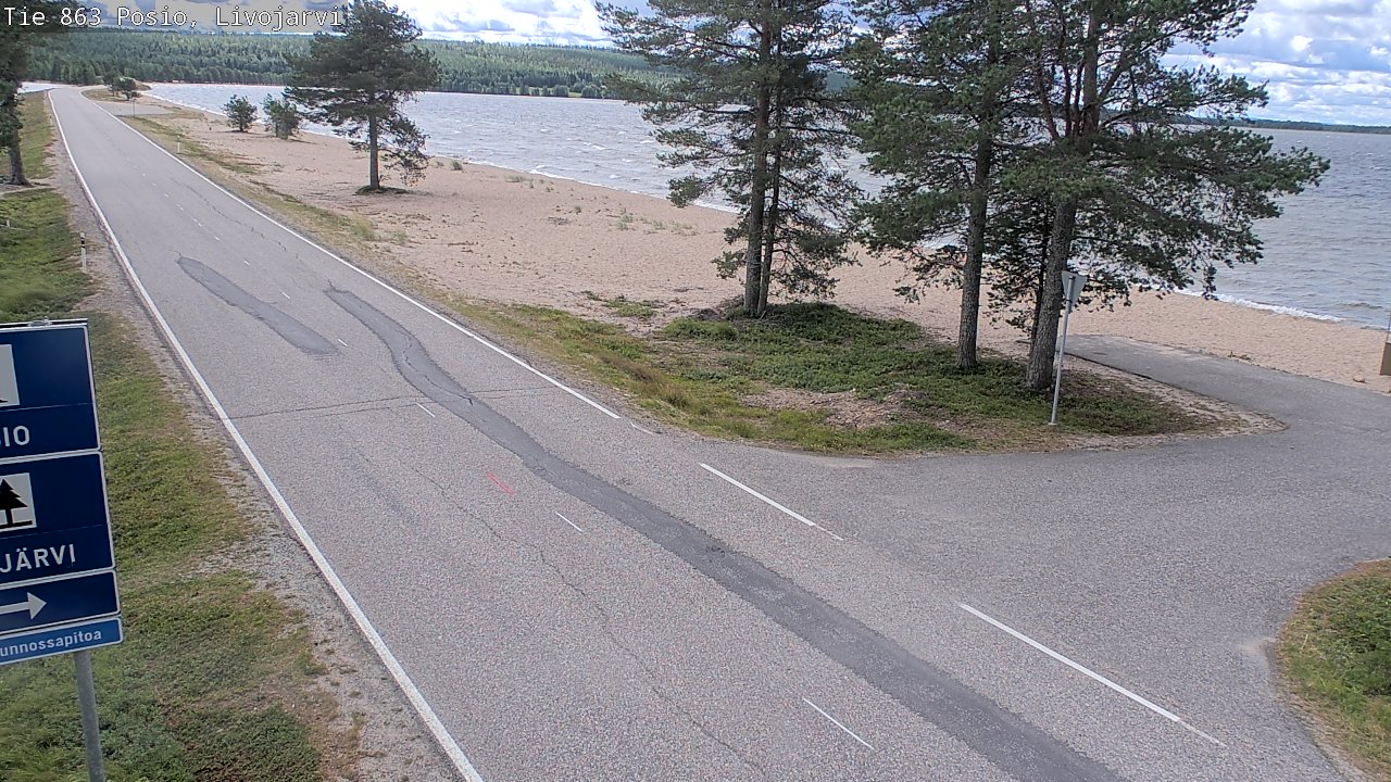 Kelikamerat Kuva Tie 863 Livojärvi, Posio, Lappi