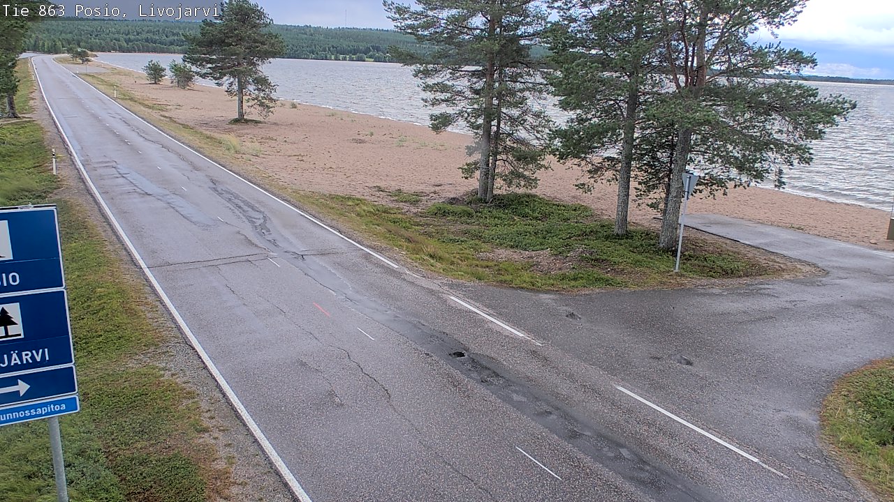 Kelikamerat Kuva Tie 863 Livojärvi, Posio, Lappi