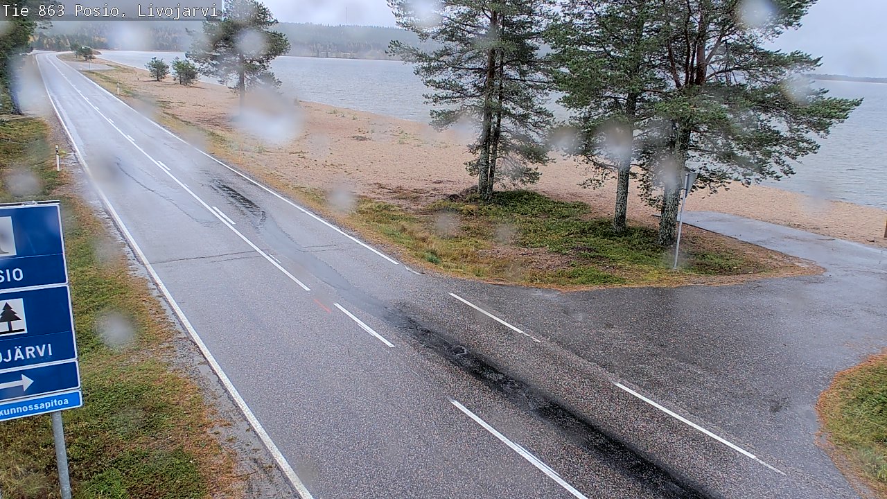Weather Camera Image Road 863 Livojärvi, Posio, Lappi