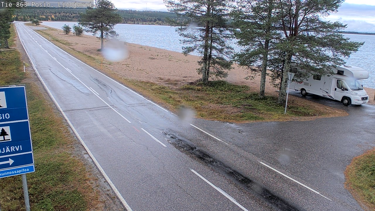 Weather Camera Image Road 863 Livojärvi, Posio, Lappi