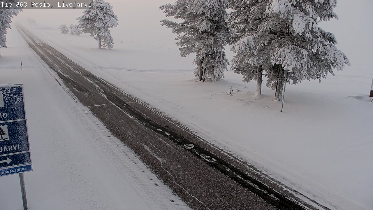 Kelikamerat Kuva Tie 863 Livojärvi, Posio, Lappi