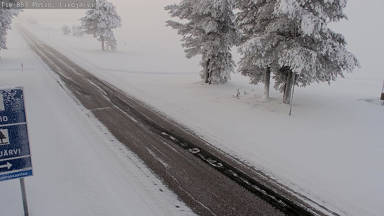 Kelikamerat Kuva Tie 863 Livojärvi, Posio, Lappi