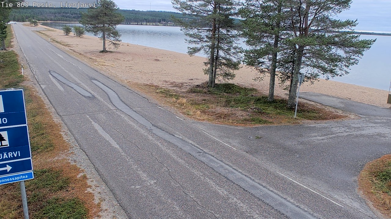 Kelikamerat Kuva Tie 863 Livojärvi, Posio, Lappi