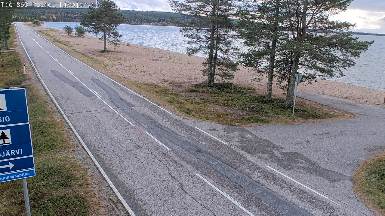 Kelikamerat Kuva Tie 863 Livojärvi, Posio, Lappi