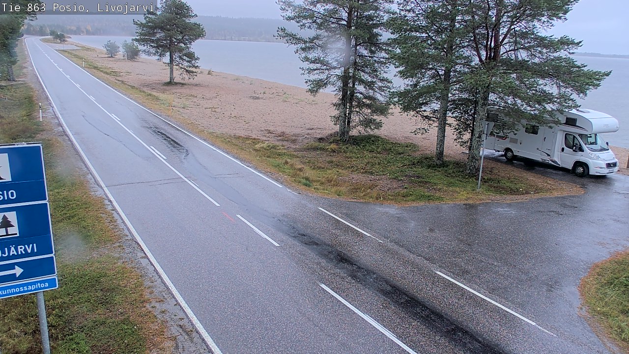 Kelikamerat Kuva Tie 863 Livojärvi, Posio, Lappi