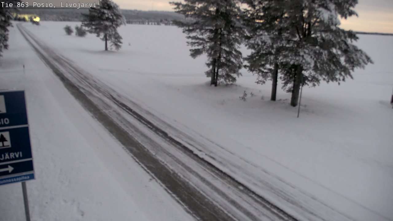 Weather Camera Image Road 863 Livojärvi, Posio, Lappi