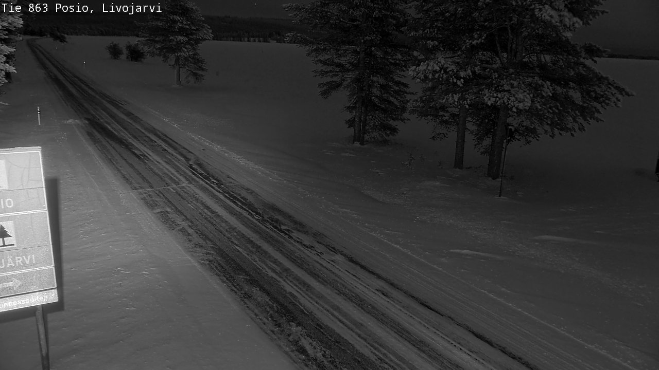 Kelikamerat Kuva Tie 863 Livojärvi, Posio, Lappi