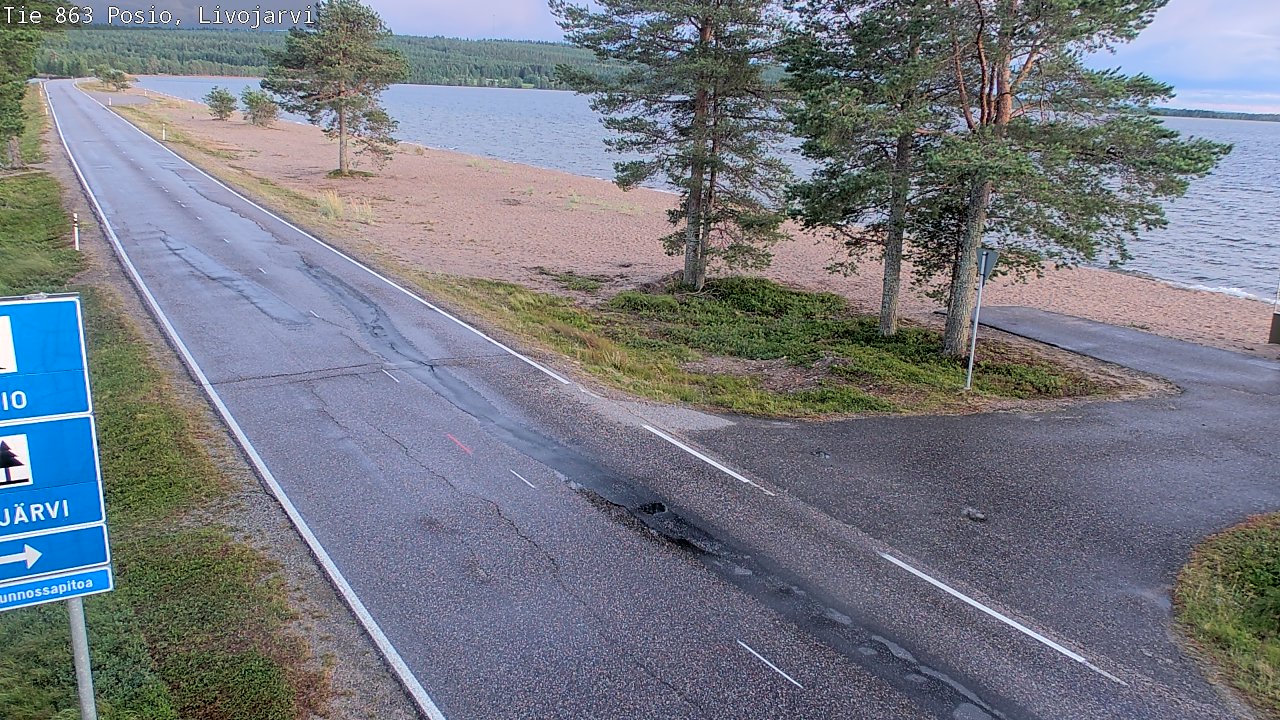 Kelikamerat Kuva Tie 863 Livojärvi, Posio, Lappi