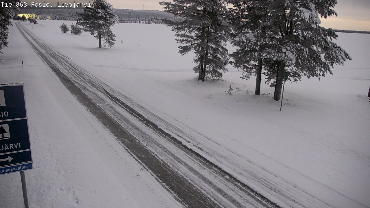 Weather Camera Image Road 863 Livojärvi, Posio, Lappi